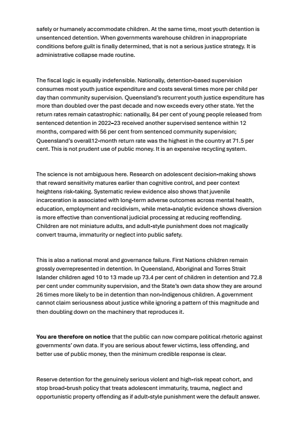 Scanned letter to the Government, page 2 of 3.
